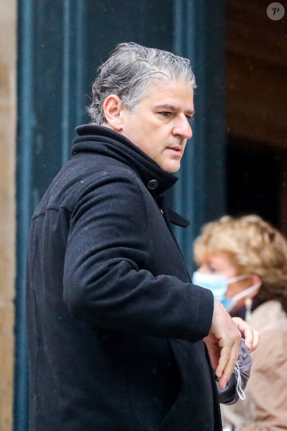 Jacques Cardoze - Arrivées aux Obsèques du danseur étoile Patrick Dupond en l'église Saint-Roch à Paris, France, le 11 mars 2021.