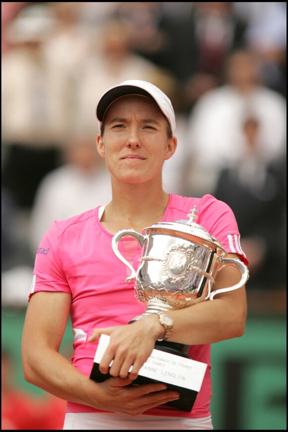 Justine Henin à Roland-Garros.
