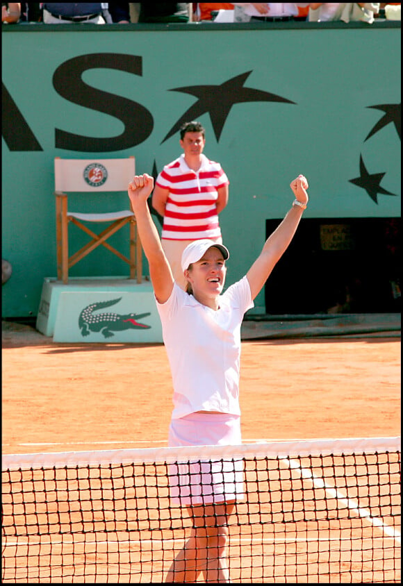Justine Henin à Roland-Garros à 2006.