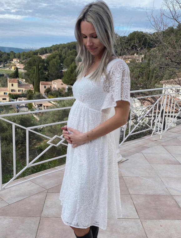 Marion Rousse, compagne du coureur cycliste Julian Alaphilippe, est enceinte de son premier enfant. Janvier 2021.