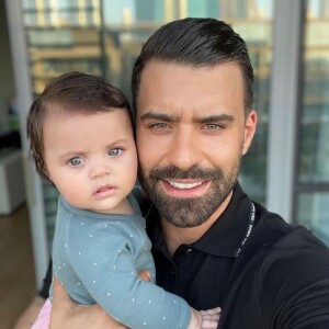 Vincent Queijo et sa fille Maria-Valentina, le 16 février 2021