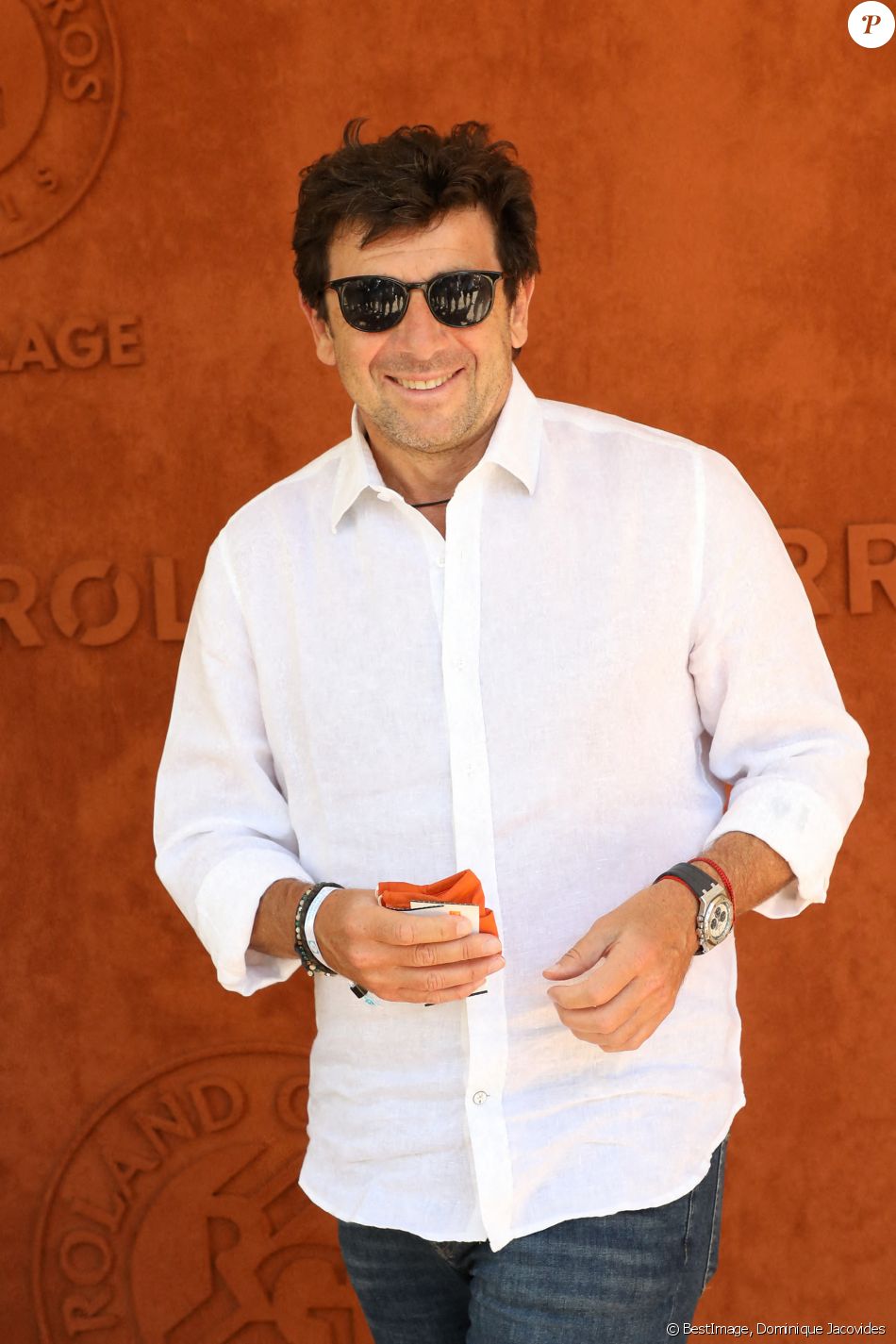 Patrick Bruel au village lors des internationaux de France Roland Garros à Paris le 13 juin 2021. © Dominique Jacovides / Bestimage