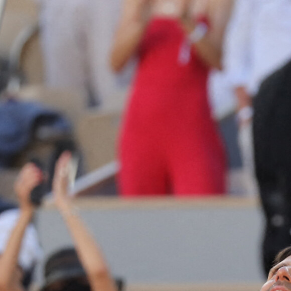 Novak Djokovic - Novak Djokovic s'est imposé face à Stefanos Tsitsipas en finale des internationaux de tennis de Roland Garros à Paris, le 13 juin 2021. © Dominique Jacovides/Bestimage