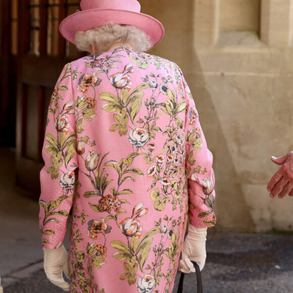 Le président des Etats-Unis Joe Biden et sa femme Jill Biden visitent le château de Windsor en compagnie de la reine Elizabeth II, le 13 juin 2021. 