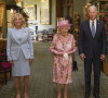 Le président des Etats-Unis Joe Biden et sa femme Jill Biden visitent le château de Windsor en compagnie de la reine Elizabeth II.