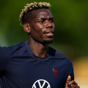 Paul Pogba - Entraînement de l'équipe de France au centre National du Football de Clairefontaine-en-Yvelines, France. © Federico Pestellini/Panoramic/Bestimage