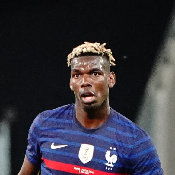 Paul Pogba lors du match amical de préparation de l'UEFA Euro 2020 "France - Pays de Galles (3-1)" au stade Allianz Riviera à Nice, le 2 juin 2021.