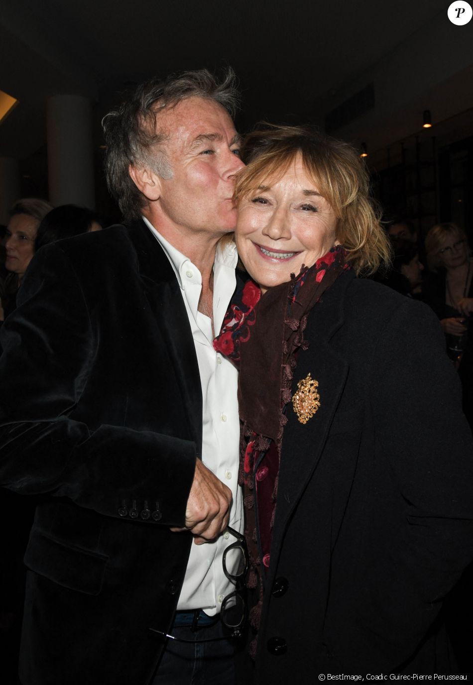 Franck Dubosc et Marie-Anne Chazel - Backstage de la représentation "Dream Compagnie Julien Lestel" à la salle Pleyel à Paris, le 16 janvier 2020. © Coadic Guirec-Pierre Perusseau/Bestimage