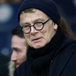 Franck Dubosc dans les tribunes du match de football PSG - Guingamp (9-0) au Parc des Princes à Paris le 19 janvier 2019.