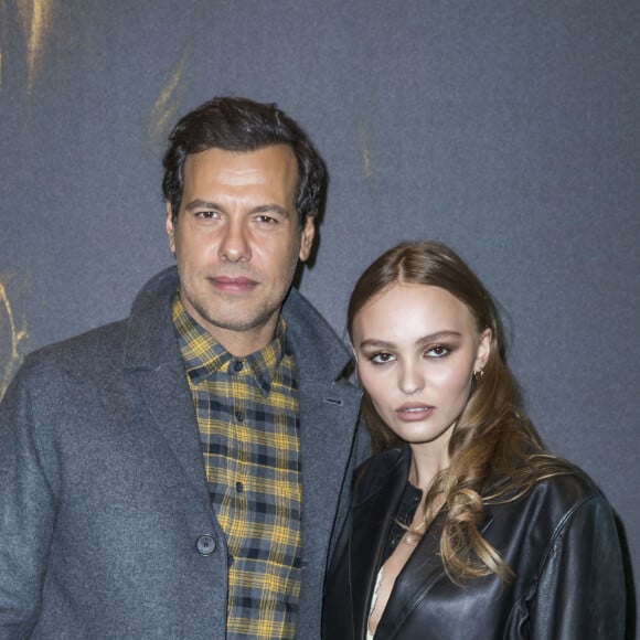 Laurent Lafitte et Lily-Rose Depp à la première de "Les Fauves" au cinéma MK2 Bibliothèque" à Paris, le 17 janvier 2019. © Olivier Borde/Bestimage