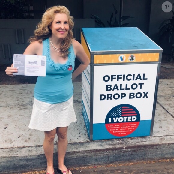 Heidi Ferrer prête à voter. Ocotbre 2020