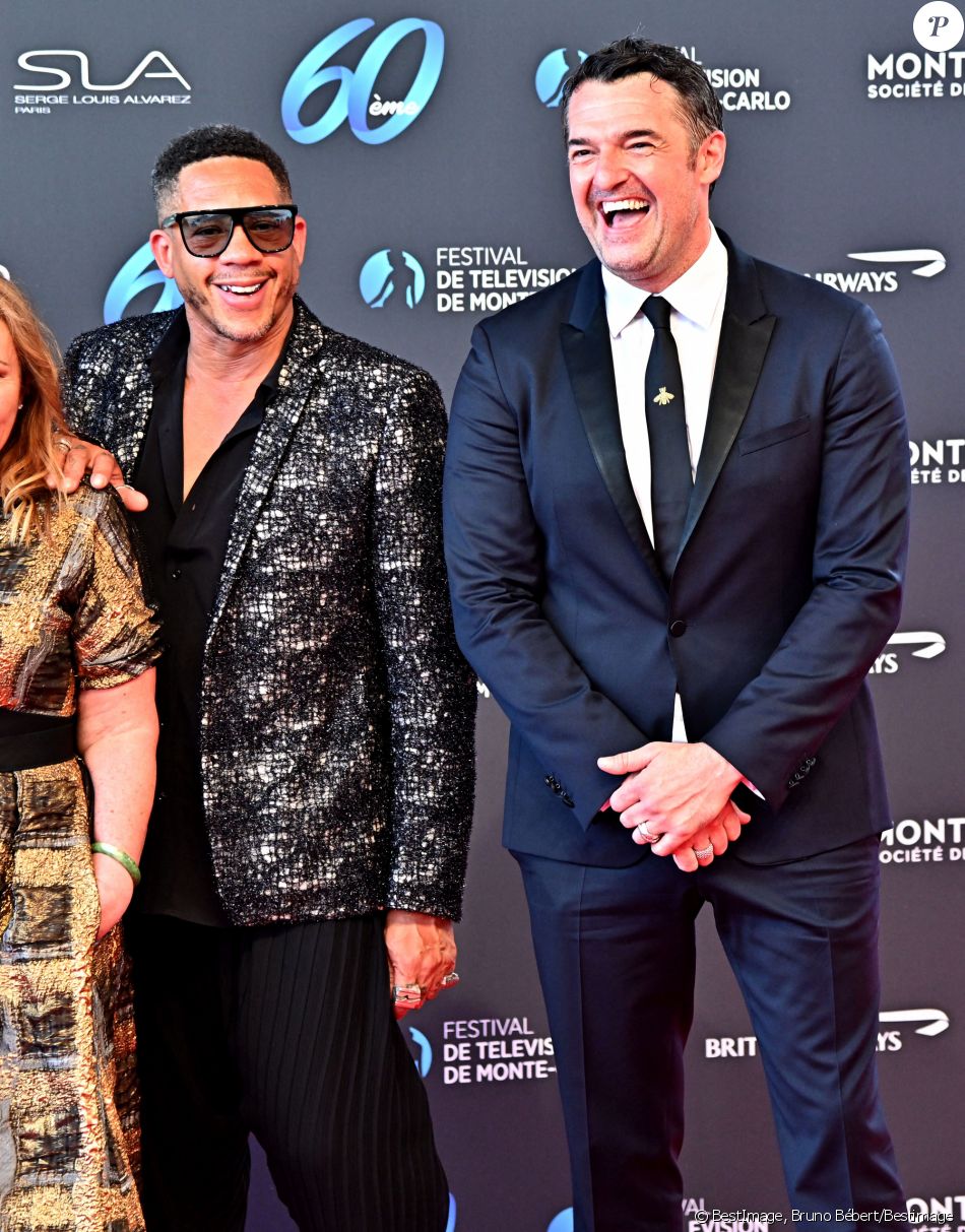 Les membres du Jury Fiction JoeyStarr (Joey Starr) et Arnaud Ducret lors de la soirée d'ouverture du 60ème Festival de Télévision de Monte-Carlo au Grimaldi Forum à Monaco, le 18 juin 2021. Créé en 1961 par le Prince Rainier III de Monaco, le Festival de Télévision de Monte-Carlo présente, depuis plus d'un demi-siècle, les tendances du petit écran et anticipe les révolutions du secteur. © Bruno Bébert/Bestimage