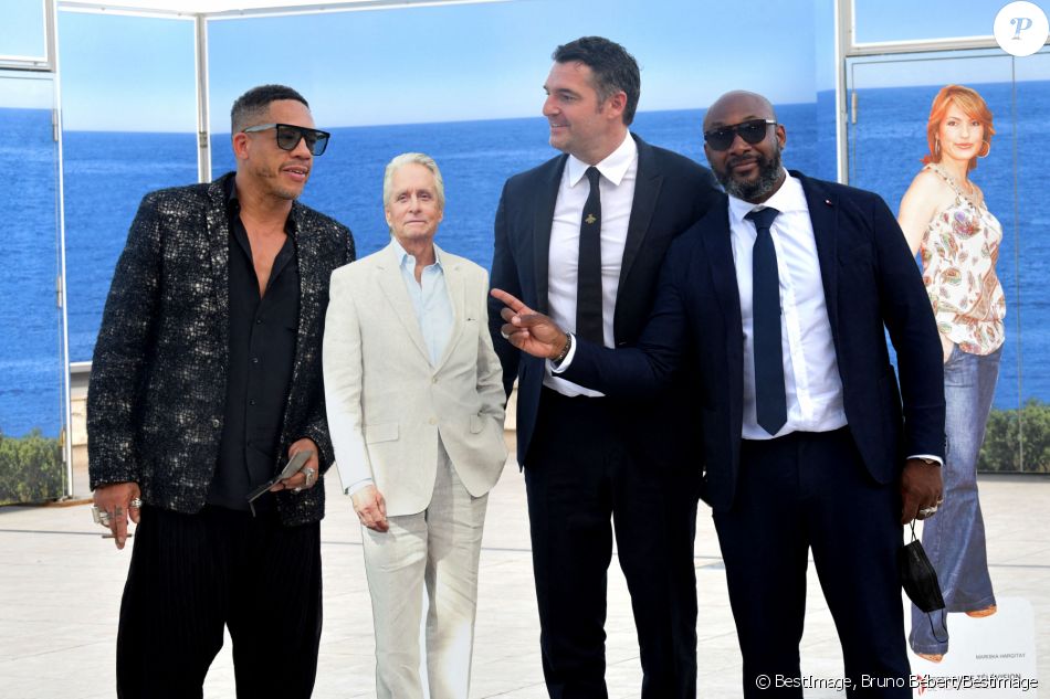 JoeyStarr (Joey Starr), Arnaud Ducret et guest lors de la soirée d'ouverture du 60ème Festival de Télévision de Monte-Carlo au Grimaldi Forum à Monaco, le 18 juin 2021. Créé en 1961 par le Prince Rainier III de Monaco, le Festival de Télévision de Monte-Carlo présente, depuis plus d'un demi-siècle, les tendances du petit écran et anticipe les révolutions du secteur. © Bruno Bébert/Bestimage