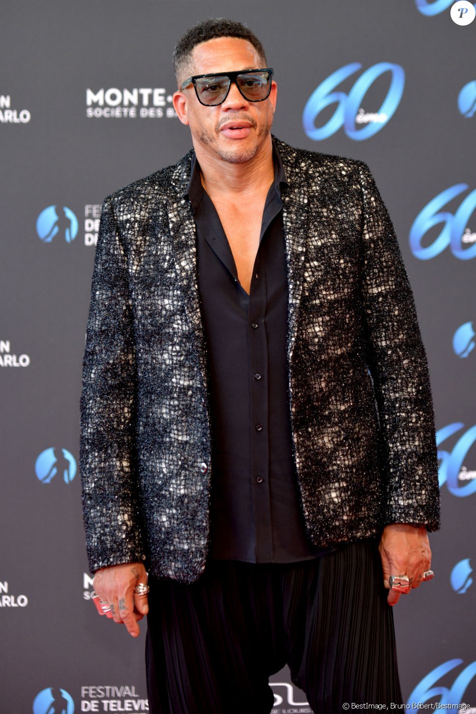 JoeyStarr (Joey Starr) lors de la soirée d'ouverture du 60ème Festival de Télévision de Monte-Carlo au Grimaldi Forum à Monaco, le 18 juin 2021. Créé en 1961 par le Prince Rainier III de Monaco, le Festival de Télévision de Monte-Carlo présente, depuis plus d'un demi-siècle, les tendances du petit écran et anticipe les révolutions du secteur. © Bruno Bébert/Bestimage