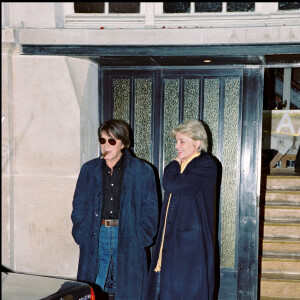 Jacques Dutronc et Françoise Hardy au mariage de Michel Sardou et Anne Marie Perier en 1999.