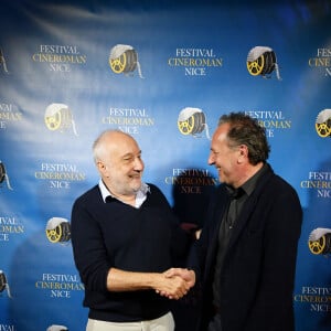 François Berléand, Xavier Viard - 1ère éditon du Festival Ciné Roman à Nice, le 25 octobre 2019. © Bruno Bebert / Bestimage