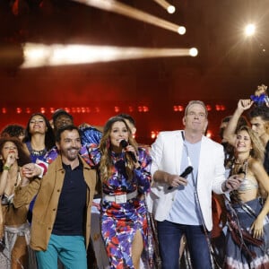 Exclusif - Laury Thilleman et Garou - Enregistrement de l'émission "Fête de la musique à Roland Garros" à Paris, diffusée sur France 2 en direct le 21 juin © Cyril Moreau / Bestimage