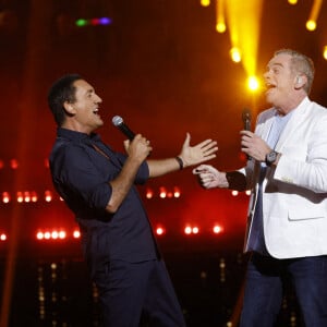 Exclusif - Dany Brillant et Garou - Enregistrement de l'émission "Fête de la musique à Roland Garros" à Paris, diffusée sur France 2 en direct le 21 juin © Cyril Moreau / Bestimage