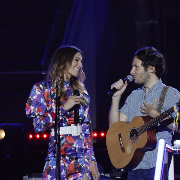 Exclusif - Vianney et Laury Thilleman - Enregistrement de l'émission "Fête de la musique à Roland Garros" à Paris, diffusée sur France 2 en direct le 21 juin © Cyril Moreau / Bestimage