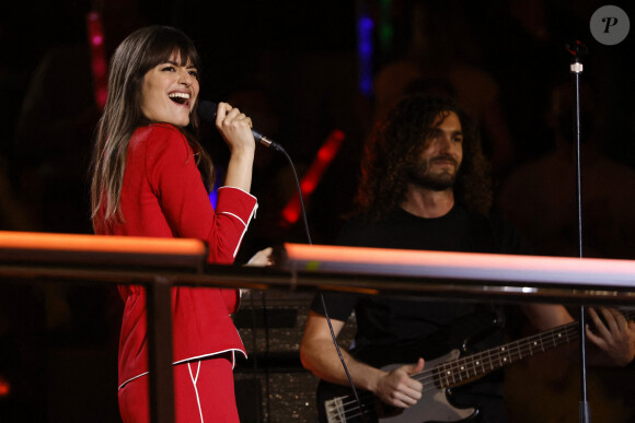 Exclusif - Clara Luciani - Enregistrement de l'émission "Fête de la musique à Roland Garros" à Paris, diffusée sur France 2 en direct le 21 juin © Cyril Moreau / Bestimage