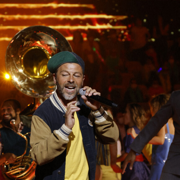 Exclusif - Christophe Mae - Enregistrement de l'émission "Fête de la musique à Roland Garros" à Paris, diffusée sur France 2 en direct le 21 juin © Cyril Moreau / Bestimage