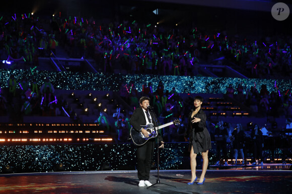 Exclusif - Patrick Bruel - Enregistrement de l'émission "Fête de la musique à Roland Garros" à Paris, diffusée sur France 2 en direct le 21 juin © Cyril Moreau / Bestimage