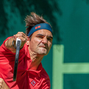 Roger Federer - Tournoi de tennis de Halle, Open Noventi. Le 14 juin 2021. © Imago / Panoramic / Bestimage