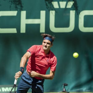 Roger Federer - Tournoi de tennis de Halle, Open Noventi. Le 14 juin 2021. © Imago / Panoramic / Bestimage