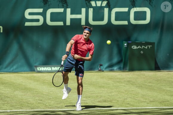 Roger Federer - Tournoi de tennis de Halle, Open Noventi. Le 14 juin 2021. © Imago / Panoramic / Bestimage