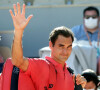 Roger Federer lors des internationaux de tennis de Roland Garros à Paris. © Dominique Jacovides / Bestimage