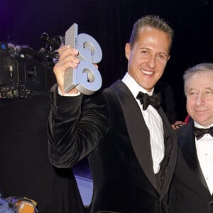 Michael Schumacher et Jean Todt lors de la soiree GQ a Berlin en Allemagne le 29 octobre 2010.