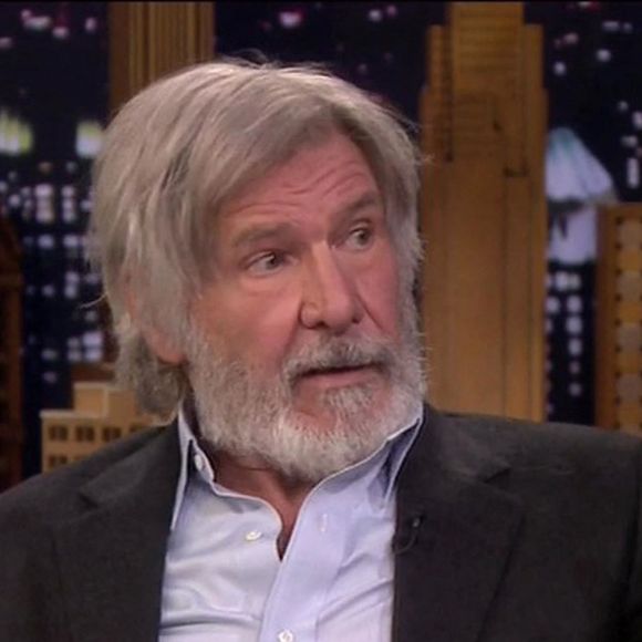 Harrison Ford rend hommage à Peter Mayhew, co-vedette de Star Wars, dans l'émission "The Tonight Show" de Jimmy Fallon, à New York City, New York, Etats-Unis, le 23 mai 2019.
