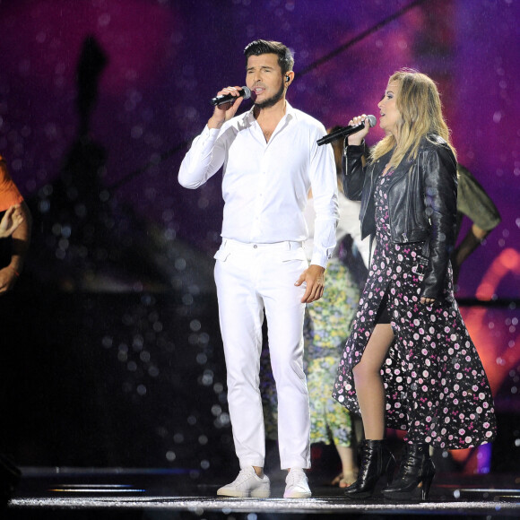 Exclusif - Hélène Ségara et Vincent Niclo - Enregistrement de l'émission "La chanson challenge" au Château de Chambord, qui sera diffusée le 26 juin sur TF1 © Gaffiot-Moreau / Bestimage 