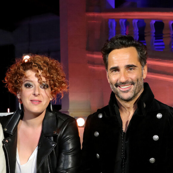 Exclusif - Trois Cafés Gourmands et Florent Peyre - Backstage de l'enregistrement de l'émission "La chanson challenge" au Château de Chambord, qui sera diffusée le 26 juin sur TF1© Gaffiot-Moreau / Bestimage 