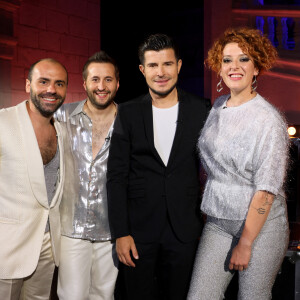 Exclusif -Trois Cafés Gourmands et Vincent Niclo - Backstage de l'enregistrement de l'émission "La chanson challenge" au Château de Chambord, qui sera diffusée le 26 juin sur TF1 © Gaffiot-Moreau / Bestimage 