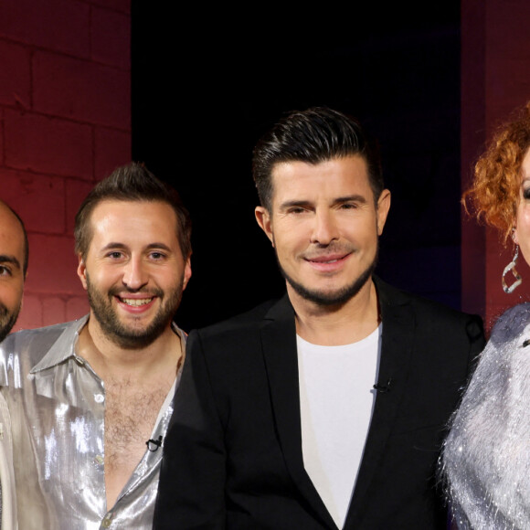 Exclusif -Trois Cafés Gourmands et Vincent Niclo - Backstage de l'enregistrement de l'émission "La chanson challenge" au Château de Chambord, qui sera diffusée le 26 juin sur TF1 © Gaffiot-Moreau / Bestimage 
