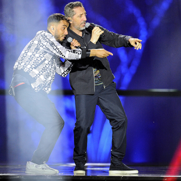 Exclusif - Gad Elmaleh et Said - Enregistrement de la 2ème partie de l'émission "La chanson challenge" au Château de Chambord, qui sera diffusée le 26 juin sur TF1  © Gaffiot-Moreau / Bestimage 