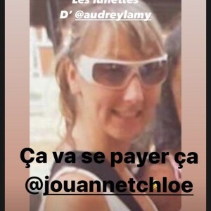 Chloé Jouannet se moque d'Audrey Lamy sur Instagram. Le 25 juin 2021.