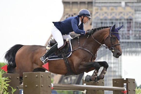 Sadri Fegaier - Les champions d'équitation participent au "Longines Paris Eiffel Jumping au Champ de Mars", le 26 juin 2021. © JB Autissier / Panoramic / Bestimage