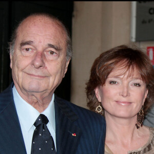Mariage de Claude Chirac avec Frédéric Salat Baroux en présence de Jacques Chirac à la mairie du 7e arrondissement de Paris