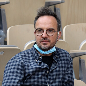 Jarry (Anthony Lambert) dans les tribunes des Internationaux de France de tennis de Roland Garros à Paris, France, le 4 juin 2021. © Dominique Jacovides/Bestimage 