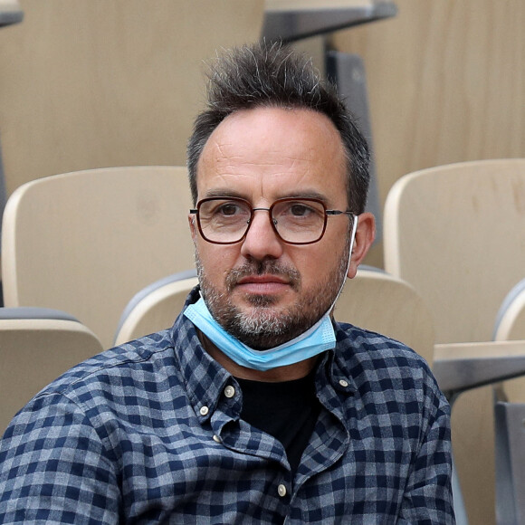 Jarry (Anthony Lambert) dans les tribunes des Internationaux de France de tennis de Roland Garros à Paris, France, le 4 juin 2021. © Dominique Jacovides/Bestimage 