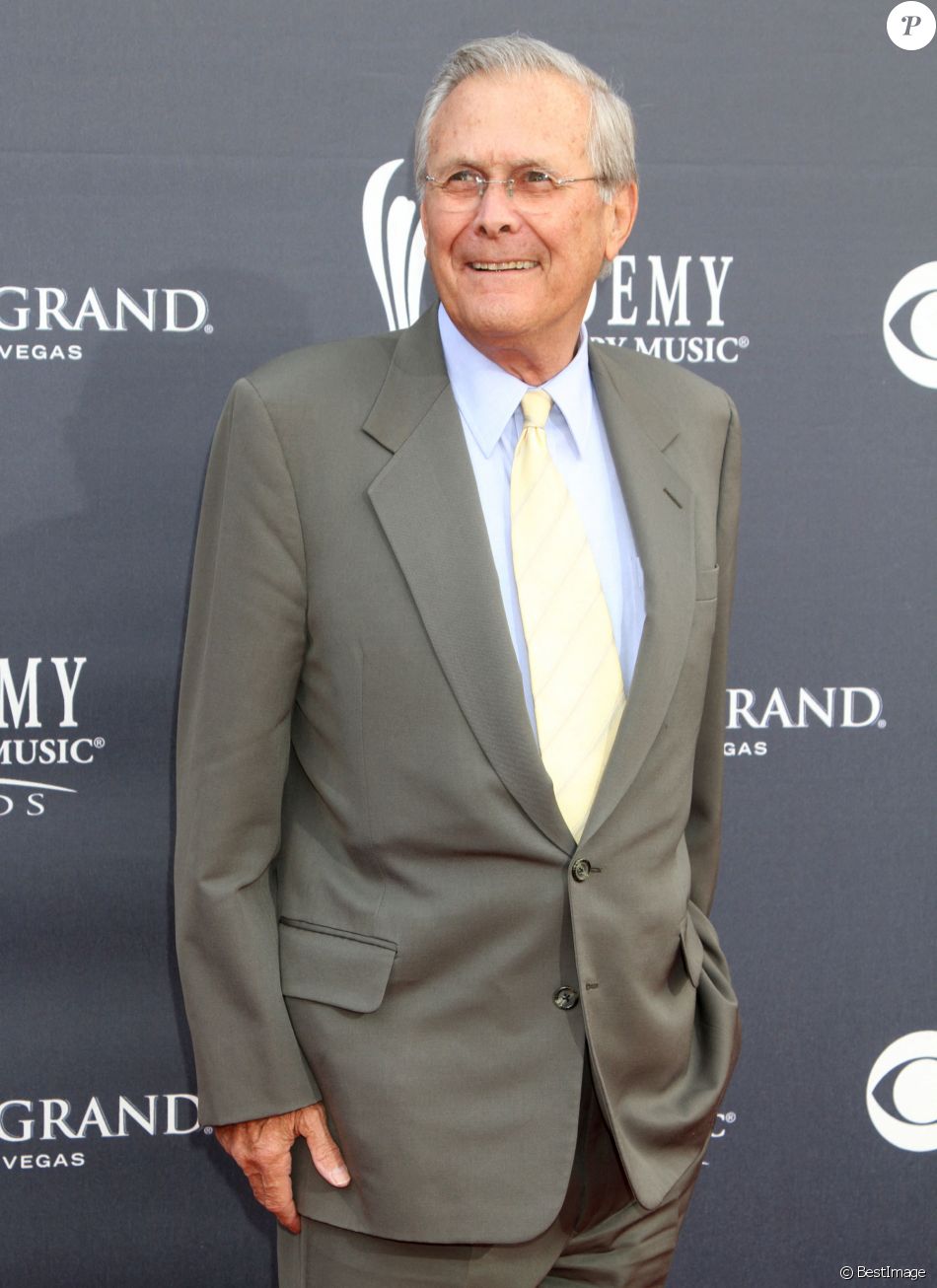 Donald Rumsfeld à Las Vegas en 2011. - Purepeople