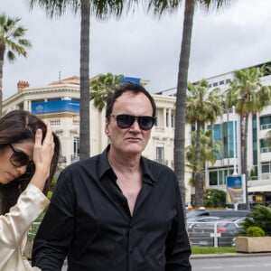 Quentin Tarantino et sa femme Daniella Pick arrivent à la cérémonie des Palm Dog Awards lors du 72e Festival International du film de Cannes. Le 24 mai 2019.