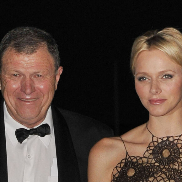 Princesse Charlene et son père Mike Wittstock au gala "South Africa Night" à Monaco le 29 septembre 2012