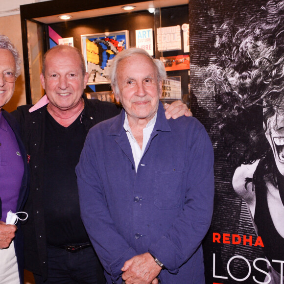 Exclusif - Nelson Monfort, Rolland Courbis, Patrice Laffont lors de la première du spectacle Lost in Buenos Aires à l'Européen à Paris le 28 juin 2021. © Rachid Bellak / Bestimage