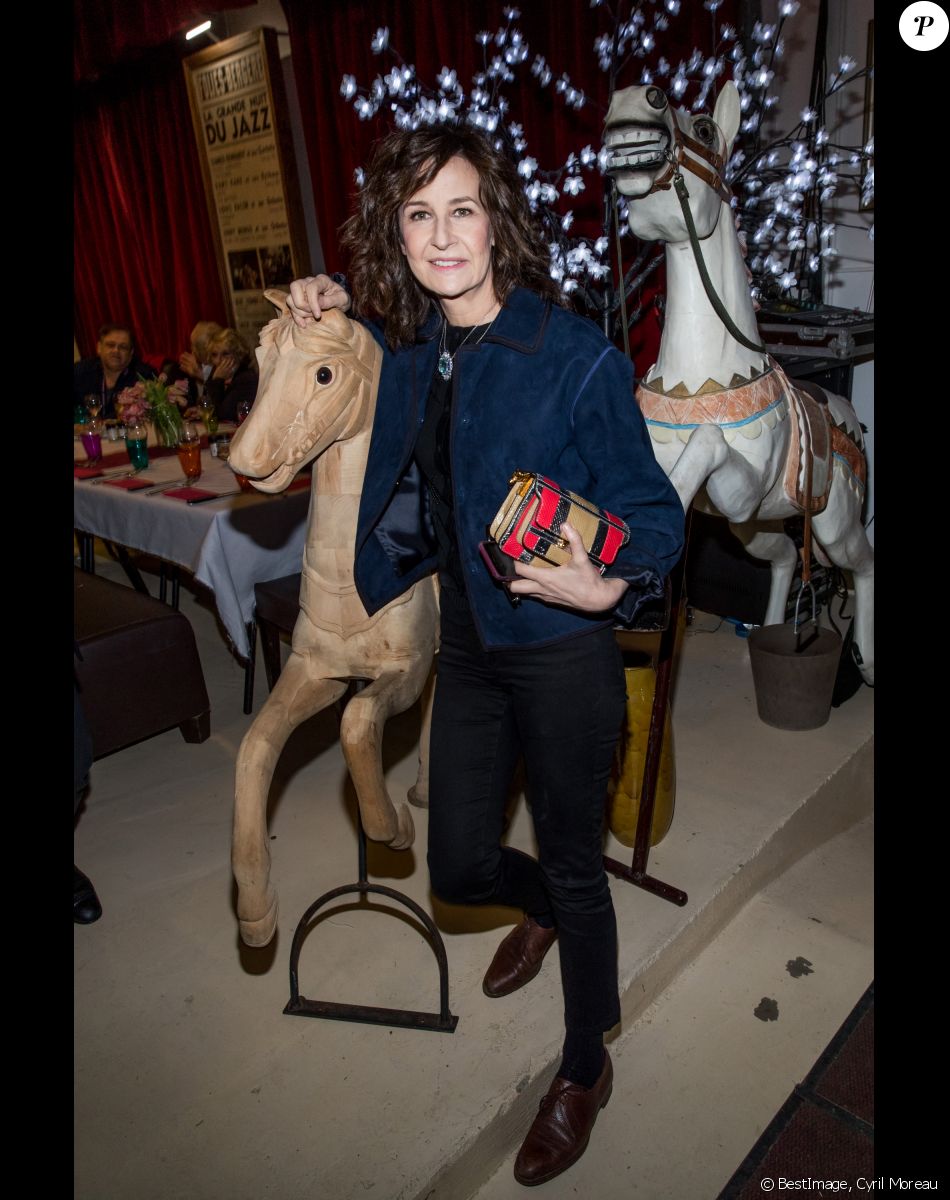 Valérie Lemercier - Soirée en l'honneur de Nathalie Baye, organisée par Louis Michel Colla, à La Chope des Puces, restaurant mythique de Marcel Campion à Saint-Ouen. Le 30 avril 2018 © Cyril Moreau / Bestimage