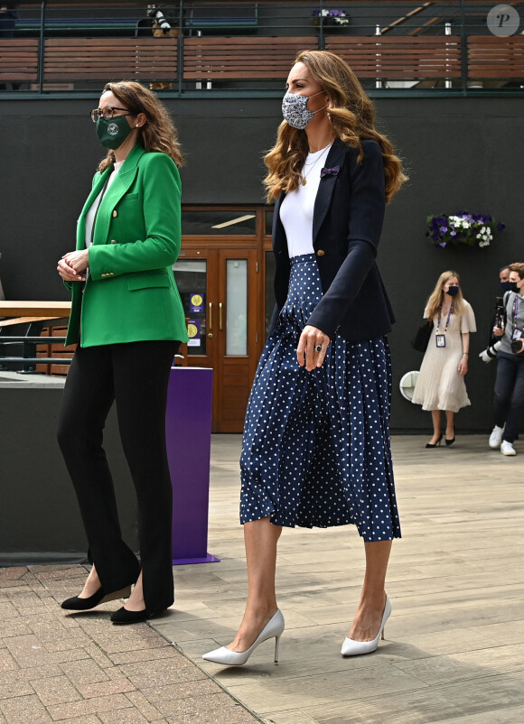 Kate Middleton, duchesse de Cambridge, et Sally Bolton - Catherine Kate Middleton, duchesse de Cambridge, assiste à la 5ème journée du tournoi de Wimbledon le 2 juillet 2021.