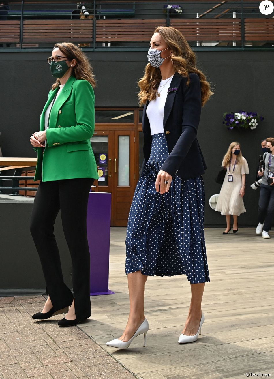 Kate Middleton, duchesse de Cambridge, et Sally Bolton - Catherine Kate Middleton, duchesse de Cambridge, assiste à la 5ème journée du tournoi de Wimbledon le 2 juillet 2021.