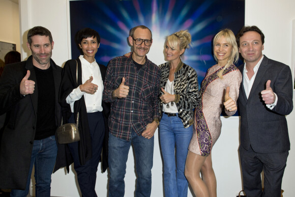 Exclusif - Jalil Lespert, Sonia Rolland, Terry Richardson, Laeticia Hallyday, Anne-Sophie Mignaux et Emmanuel Perrotin - Vernissage des expositions Xavier Veilhan "Music" et Terry Richardson "The sacred and the profane" à la Galerie Perrotin à Paris. Le 6 mars 2015